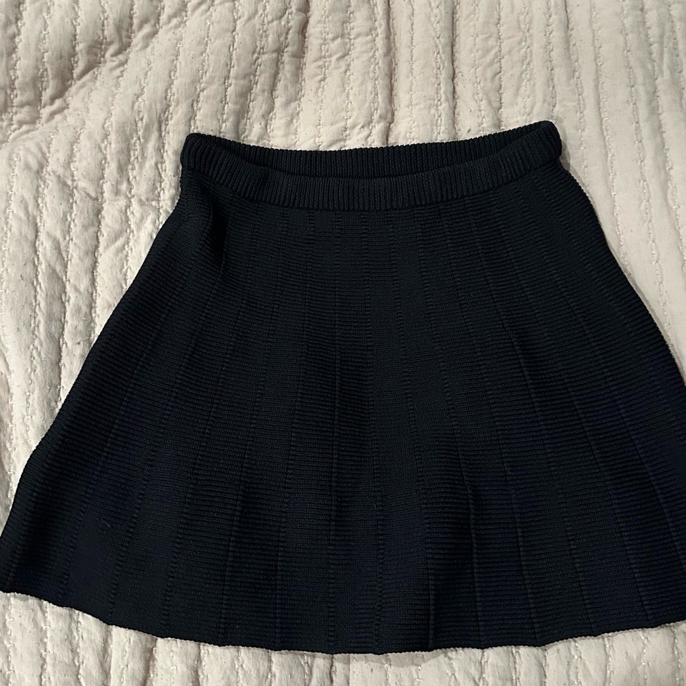 Grey Bandit Knit Mini Skirt